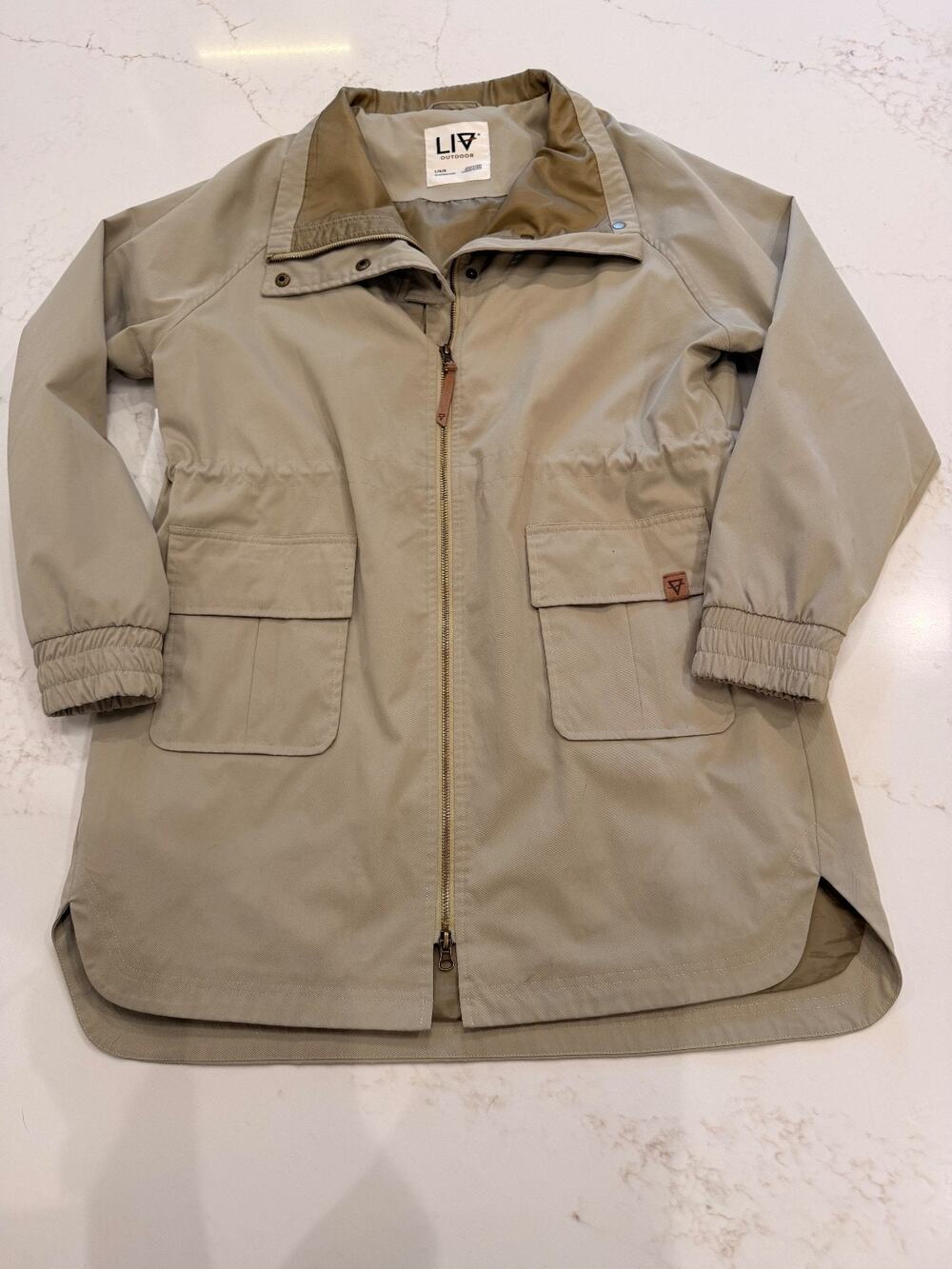 Liv Outdoor Women’s L Light Green Woven Wind & Water Resistant Breathable Jacket